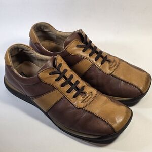 Skechers Collection Men’s Size 9.5 Brown Leather Casual Shoes Sneakers 70020